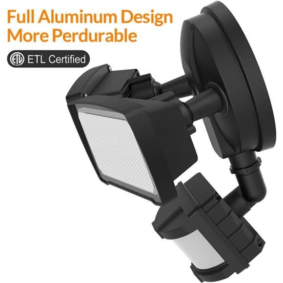 LED Security Lights Motion Sensor Light Outdoor,30W 3200LM Motion Security Light - Picture 4 of 6